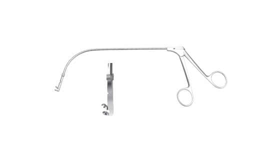 H227 laryngeal forceps (half rod special laryngeal forceps)